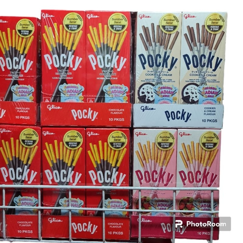 

Pocky Mini 1 Pak isi 10/ Cemilan Enak Glico Pocky 21g/ Biskuit Stik Salut Pocky