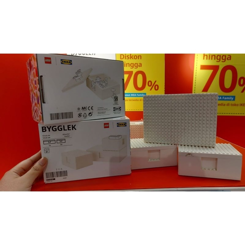 BYGGLEK Kotak box penyimpanan Lego x IKEA