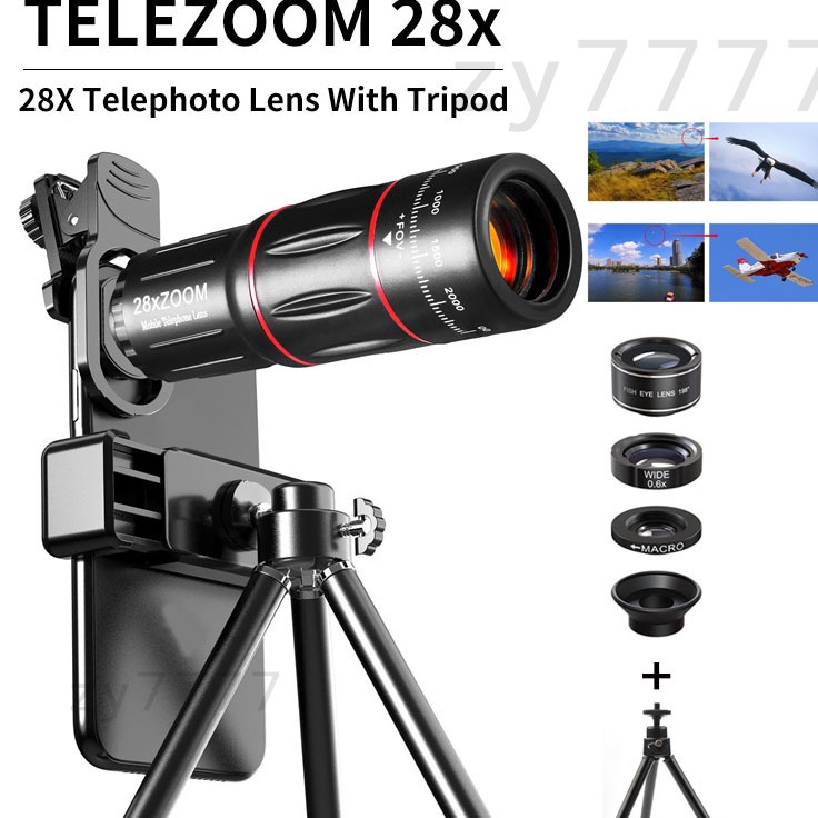 APEXEL 28X Lensa Apexel 18x25 Lensa Kamera Zoom Lensa Zoom HP Lens Kamera Tele Zoom HP 18X Universal