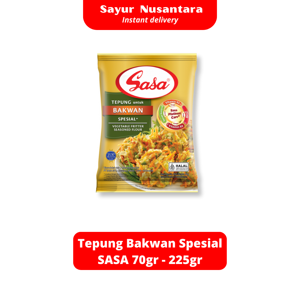 

Tepung Bakwan Spesial SASA 70gr - 225gr - Sayur Nusantara
