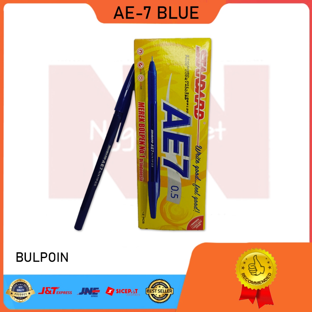 

BOLPOIN STANDARD AE7-1BL BULPEN PULPEN PENA BALPOINT STATIONARY STATIONERY ALAT TULIS SEKOLAH KANTOR ATK MURAH