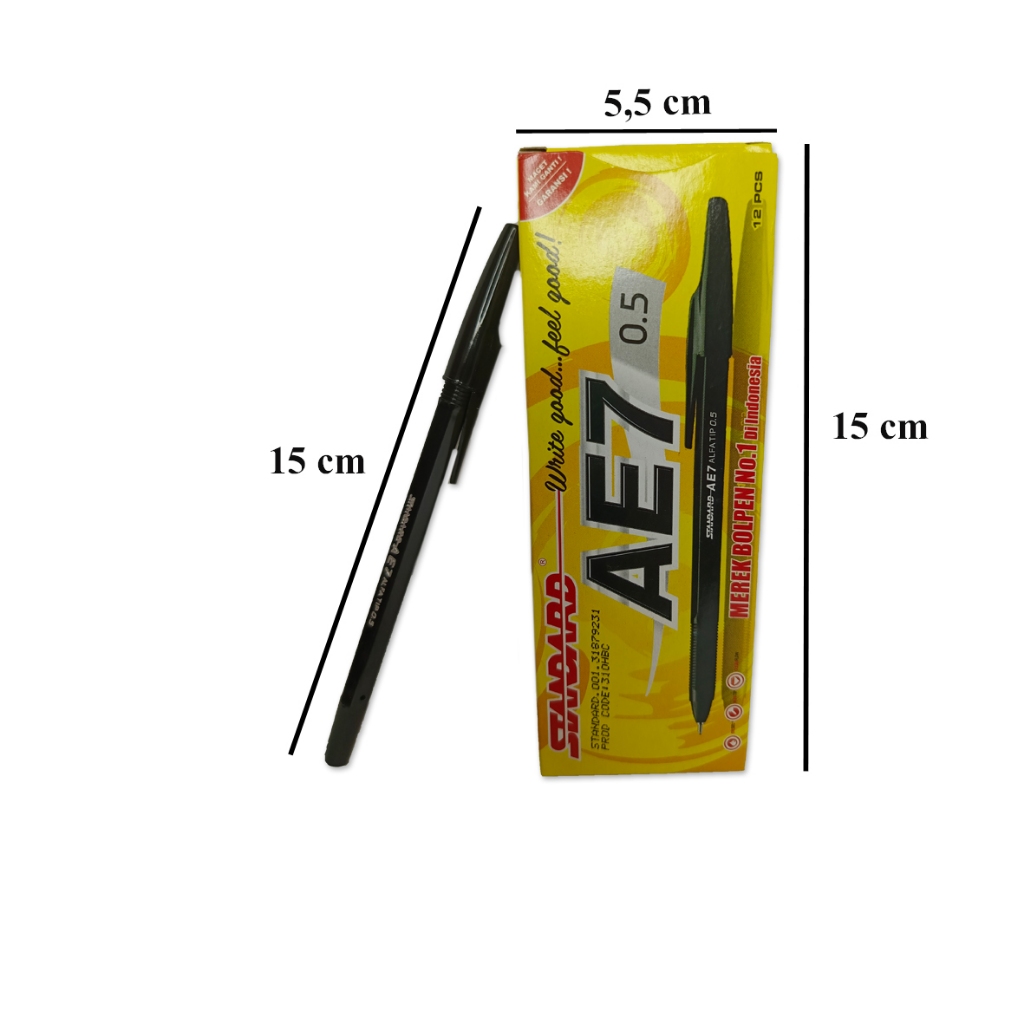 

BOLPOIN STANDARD AE7-3BC BULPEN PULPEN PENA BALPOINT STATIONARY STATIONERY ALAT TULIS SEKOLAH KANTOR ATK MURAH