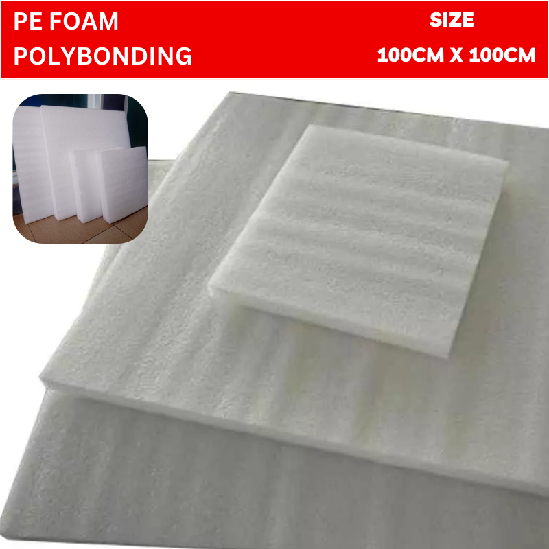 

PE Foam Polybonding 100cm x 100cm Busa Bunga, PE Foam, Busa Gabus Elastis, Busa Safety Packing Bisa Grosir