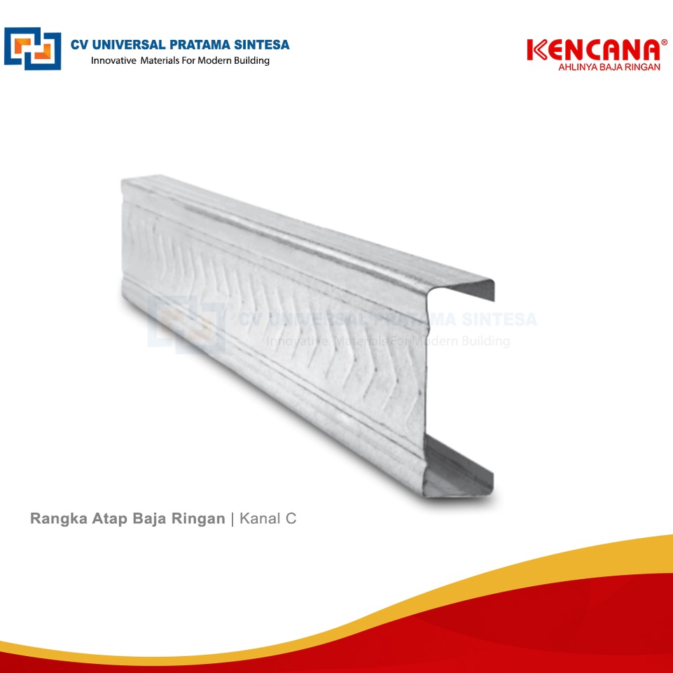 Baja Ringan Kanal C 75 Rangka Atap Truss Kencana Original SNI