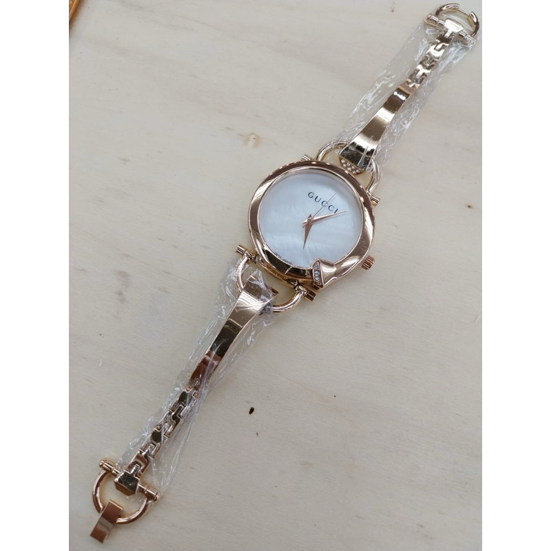 jam tangan wanita fashion NEW Gucci model gelang rantai DM3.5cm