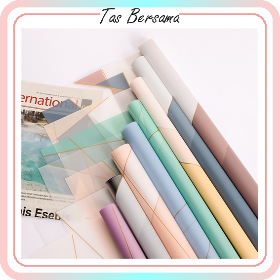 

[1 PACK ISI 20 LEMBAR] Flower Wrapping Motif Line Kertas Bunga Motif Nosha Magnetic Kertas Florist Kado KB6063