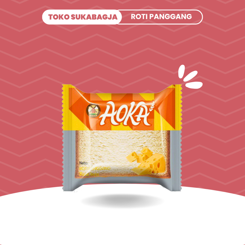 

Aoka Roti Panggang Lembut Roti Aoka Rasa Selai Buah Coklat Keju 65gr