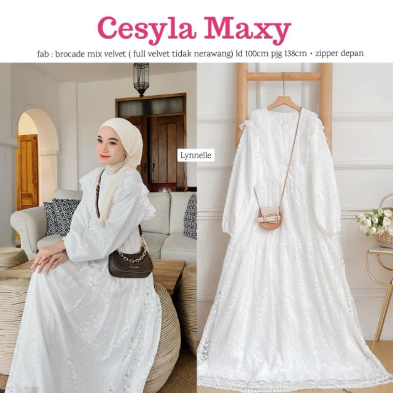 CESYLA MAXY BY LYNNELLE / GLAMOUR MAXY ORI NALA STORE / DRESS BRUKAT / LONGDRESS BRUKAT