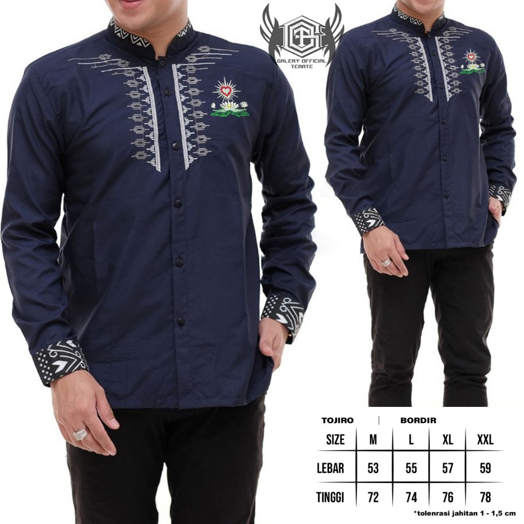 Baju Koko Bordir Terbaru PSHT - Baju Koko Muslim