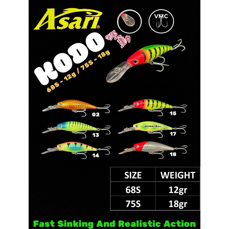 LURE ASARI KODO 68S MINNOW