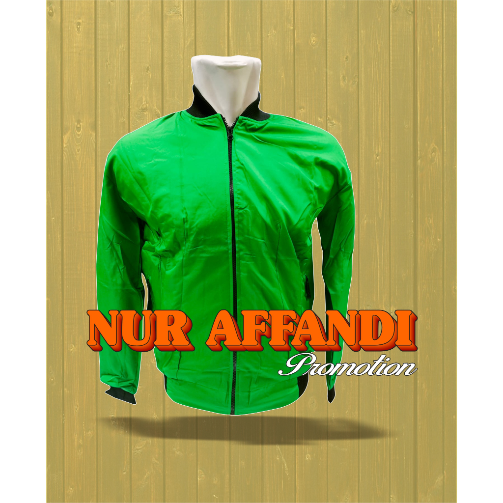 jaket bomber warna hijau/ jaket bomber hijau waterproof