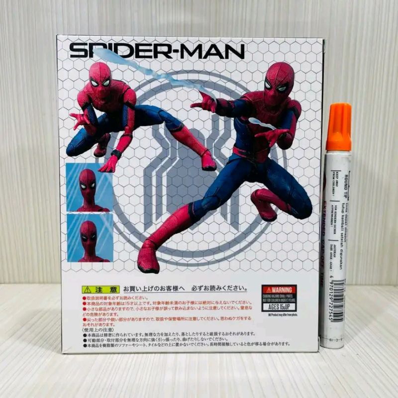 Mainan action figureShf spiderman far from homeshfiguarts recast bandai
tinggi sekitar 6 inch
Full a