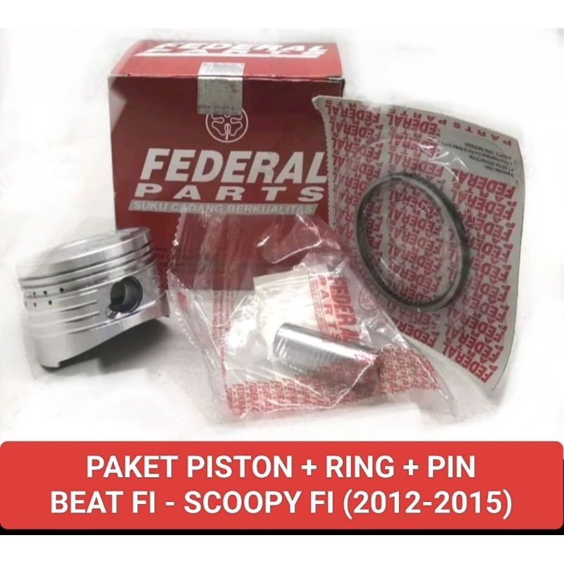 PISTON KIT FEDERAL BEAT FI SCOOPY FI PISTON KIT SCOOPY FI BEAT FI FEDERAL FP-131P1-KZL-2200
