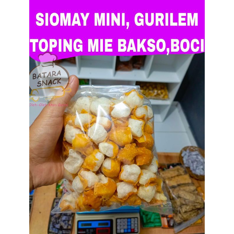 

Somay mini siomay mini gurih renyah gurilem cemilan temen makan mie bakso seblak dll