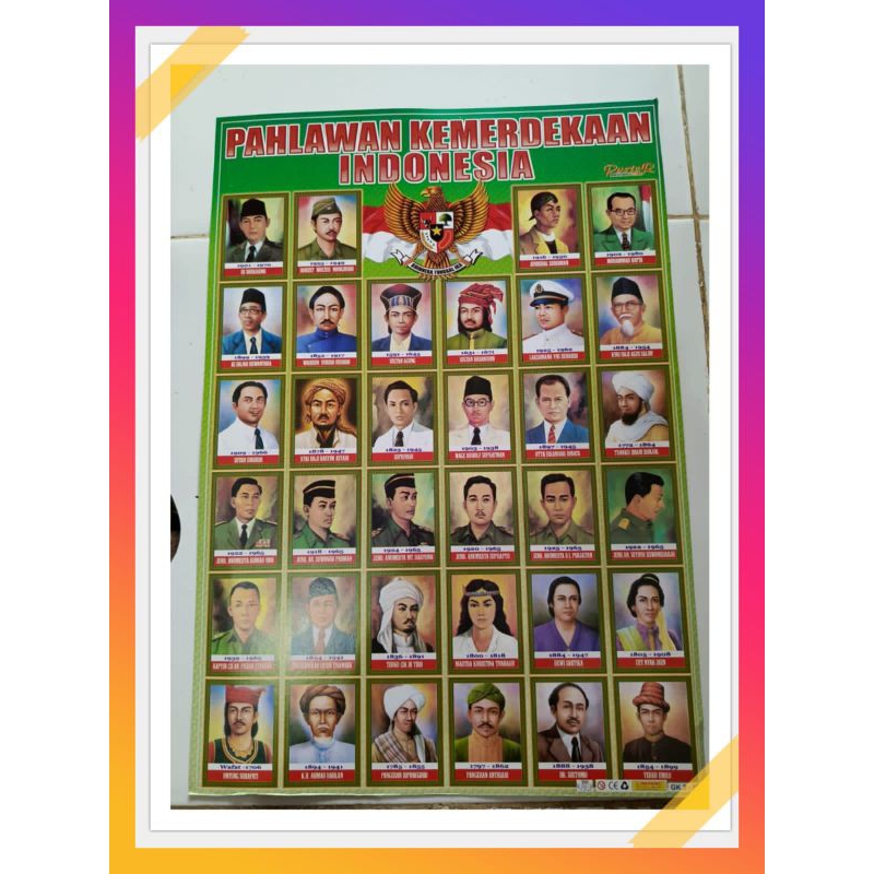 Poster Pahlawan Kemerdekaan Indonesia