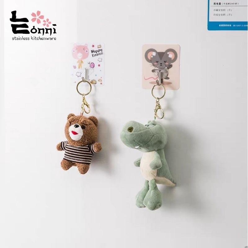 Kaitan gantungan tempel dinding impor gambar kartun lucu cute cantolan baju tempelan dinding kamar i