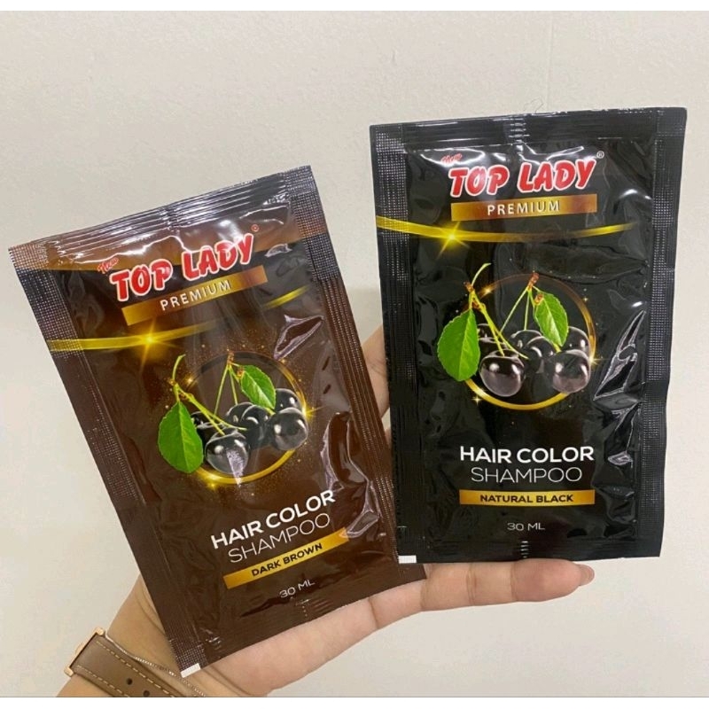 TOP LADY PREMIUM HAIR COLOR SHAMPOO SACHET