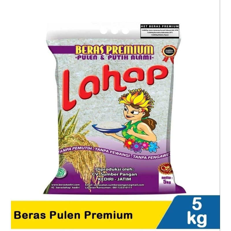 

PREMIUM BERAS PUNEL PULEN LAPAH LAHAP 5KG