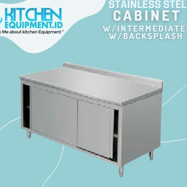 

S/S Worktable Cabinet w/intermediate w /Sliding Door 120x60x85/95cm