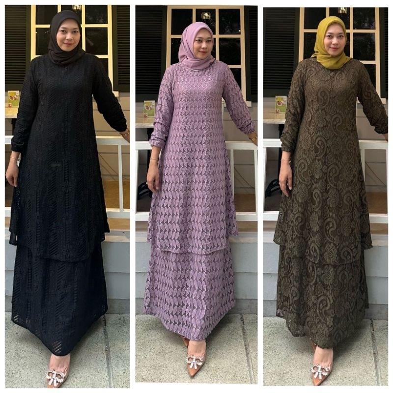 NEWW  BROKAT SERIES MELAYU DRESS/READY STOCK