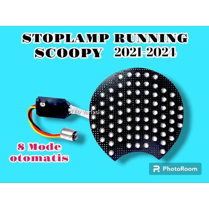 Lampu Rem Stoplamp Running Scoopy New 2021 2022 2023 8 Mode Otomatis