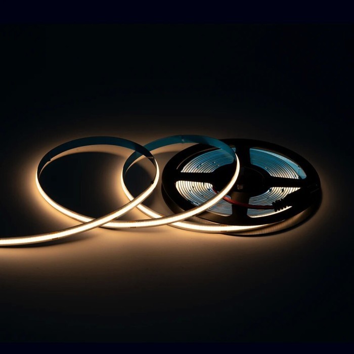 LED Strip COB DC 12 Volt 5 Meter Warm White Lampu strip led ip33 cob