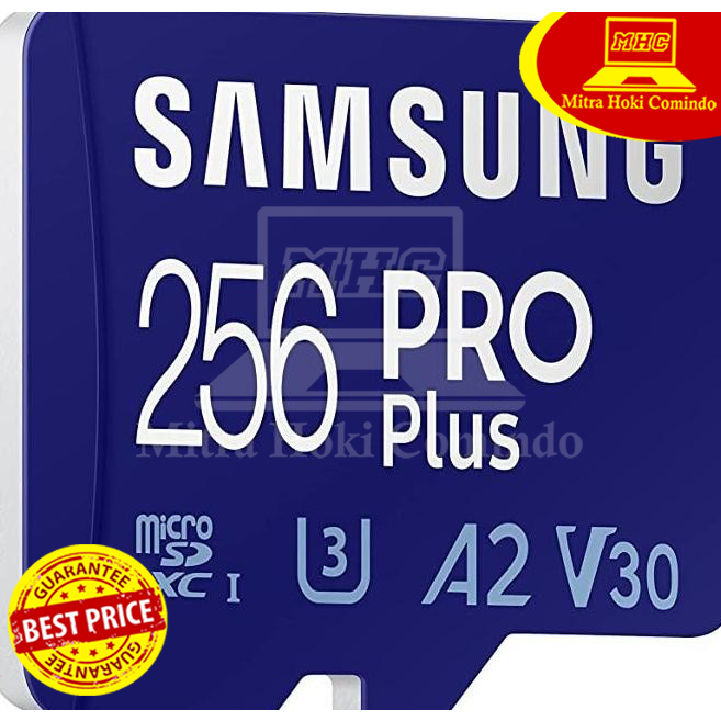 Micro SD 256GB Samsung 256GB PRO PLUS 180MBps with Adaptor Original