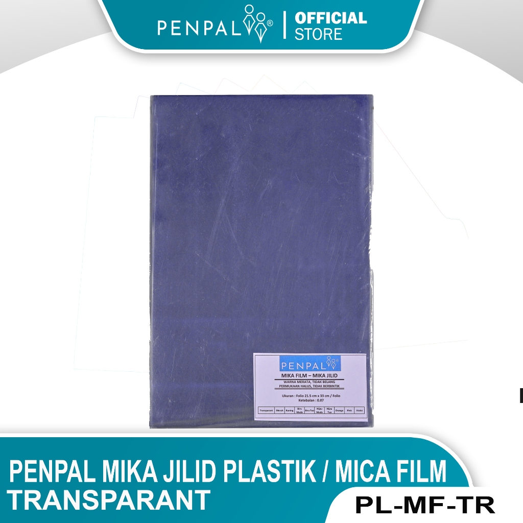 

Penpal Mika Jilid Plastik/ Mica Film Transparant PL-MF [100 Sheets]
