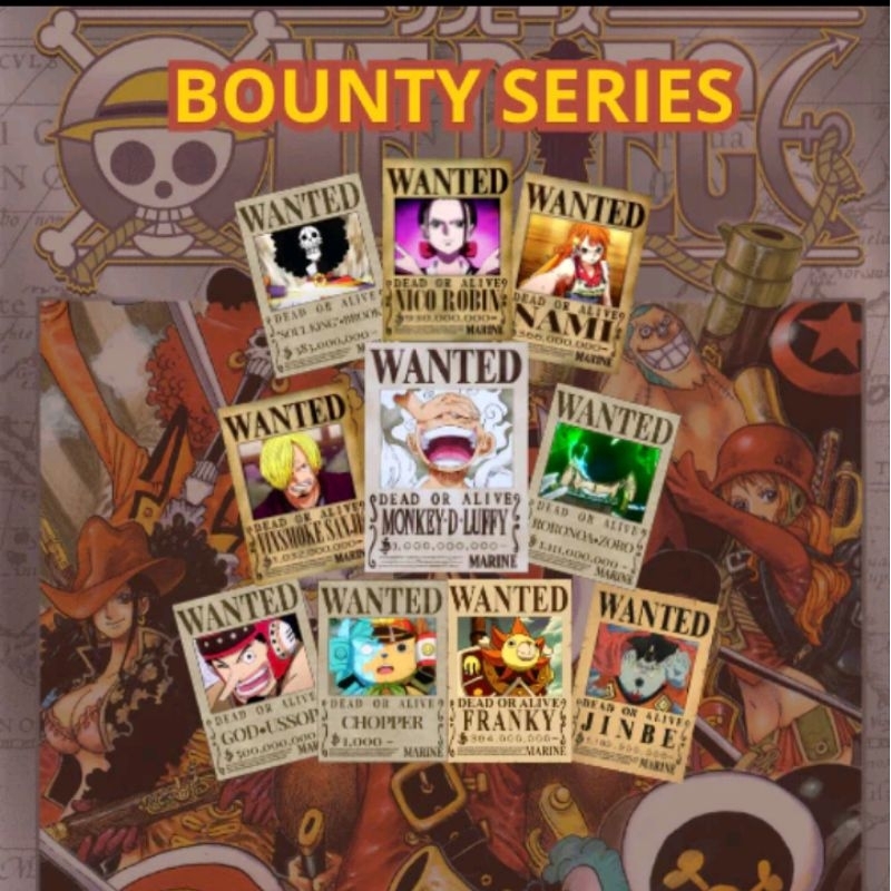 Poster bounty one piece 45 pcs A4