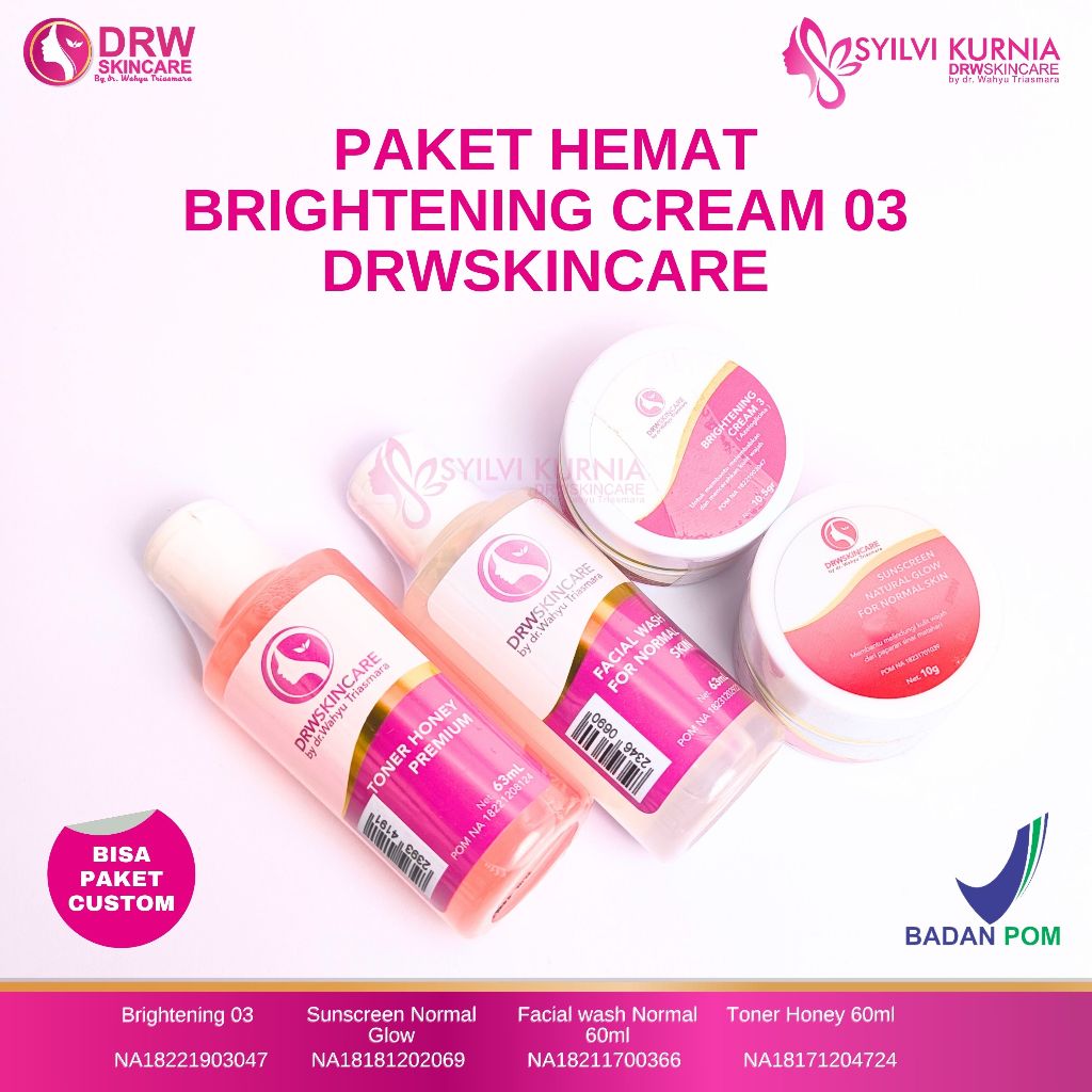Drw Skincare Paket Hemat Brightening Cream 3