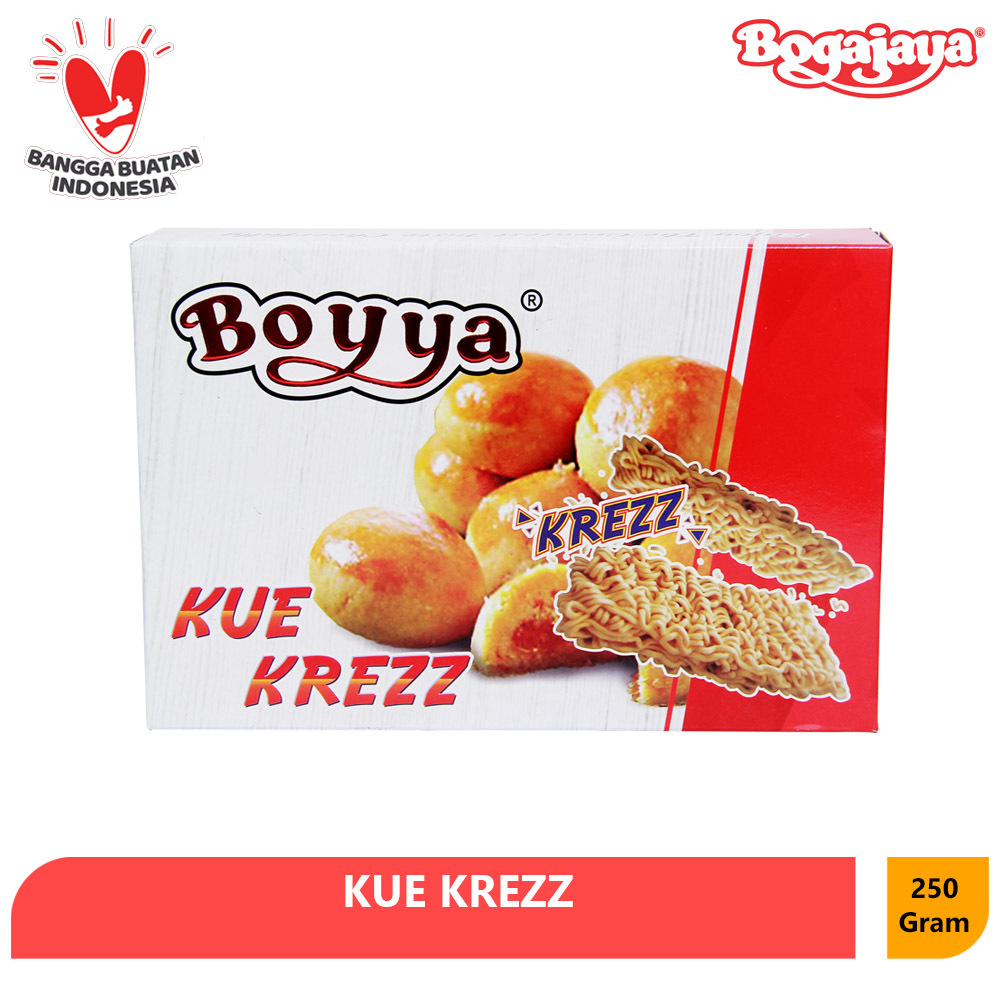 

KUE KREZZ ISI MIE KHAS SURABAYA 250 GRAM / KUE KERING BOYYA - OFFICIAL STORE BOGAJAYA