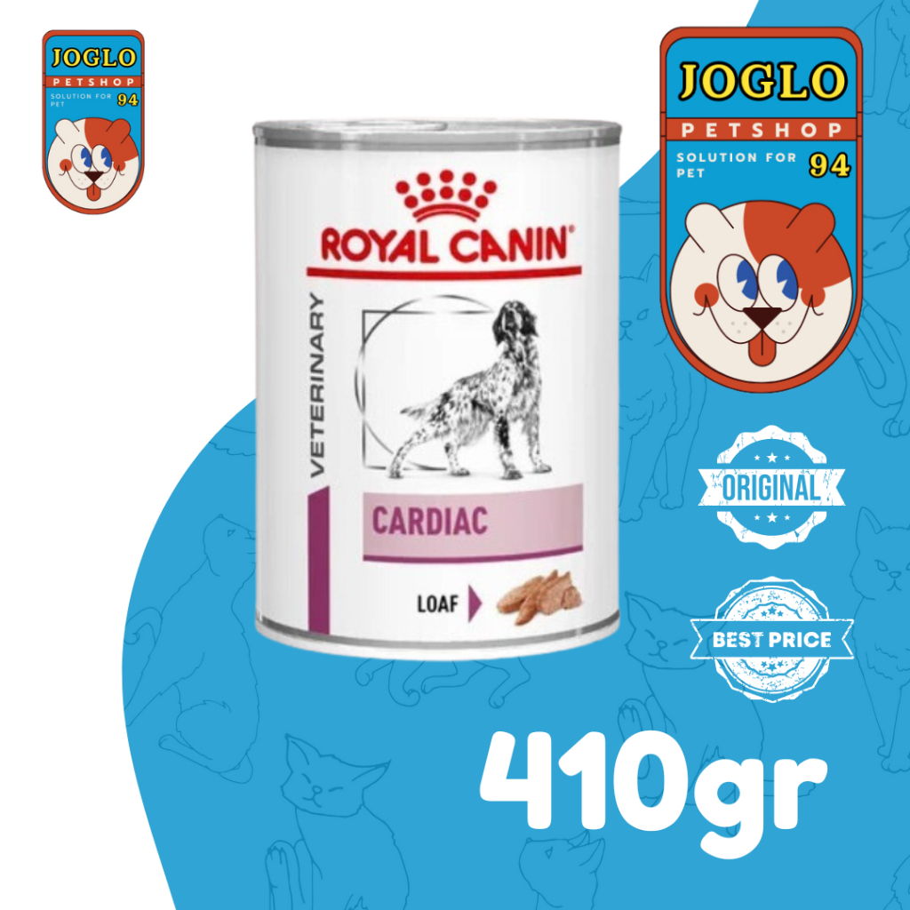 

23bagusmenshop - Royal Canin Veterinary Cardiac Dog Wet Food 410gr Makanan Basah Anjing Kaleng