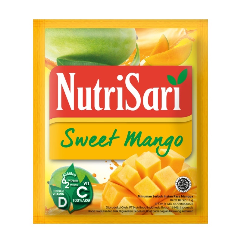 

mall inline badgeNutriSari Sweet Mango 10 Sachet - Minuman Buah Vitamin C