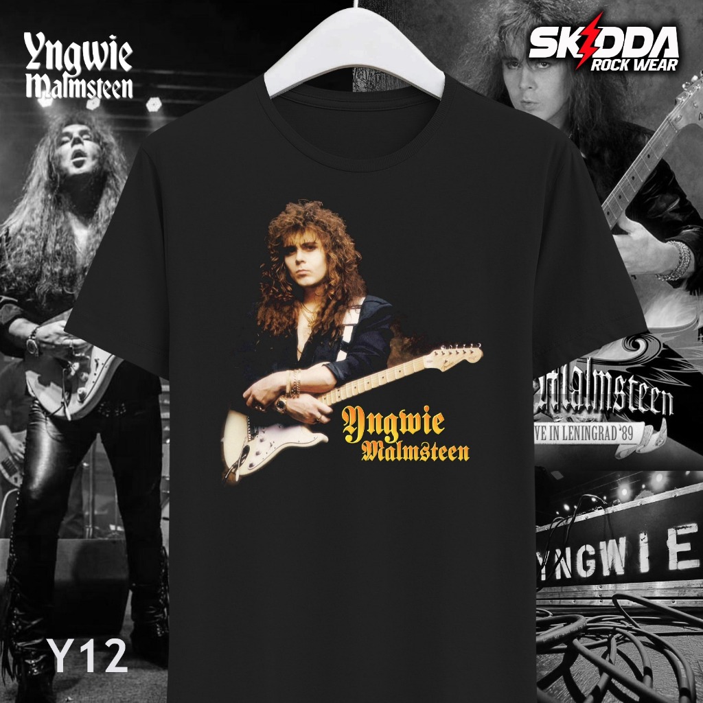 T Shirt Kaos Band Rock YNGWIE MALMSTEEN – Premium Cotton Combed 24S