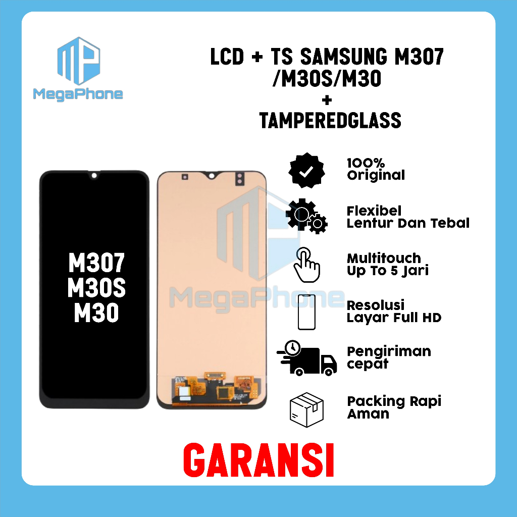 LCD + TS SAMSUNG M307/M30S/M30 ORI FULLSET GARANSI