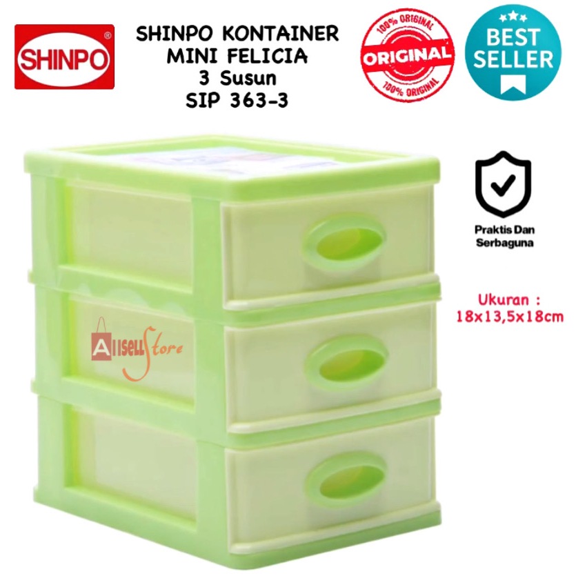 (BISA COD) PROMO Shinpo Mini Kontainer Felicia Laci Penyimpanan / Mini kontainer Penyimpanan [3 Susu