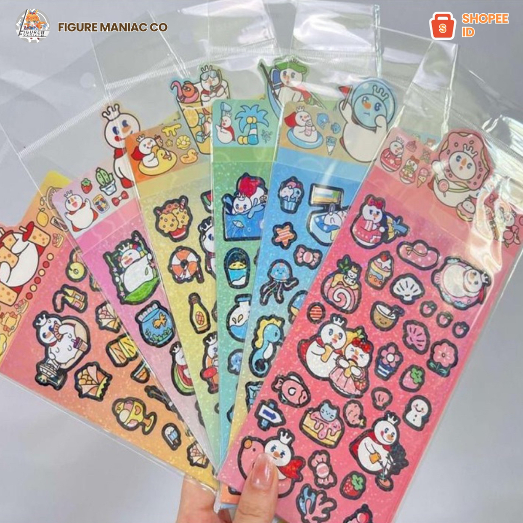 

Figure Maniac - Sticker Set Mixue Perlembar Lucu Premium Sticker Binder Sticker Jurnal