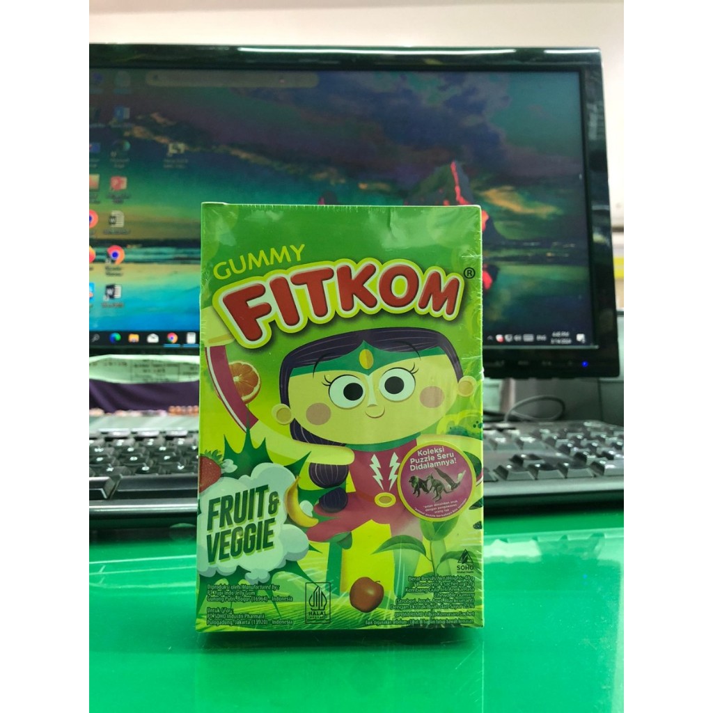 

FITKOM GUMMY FRUIT & VIGGIE 1 BOX ISI 4 SACHET @12gr