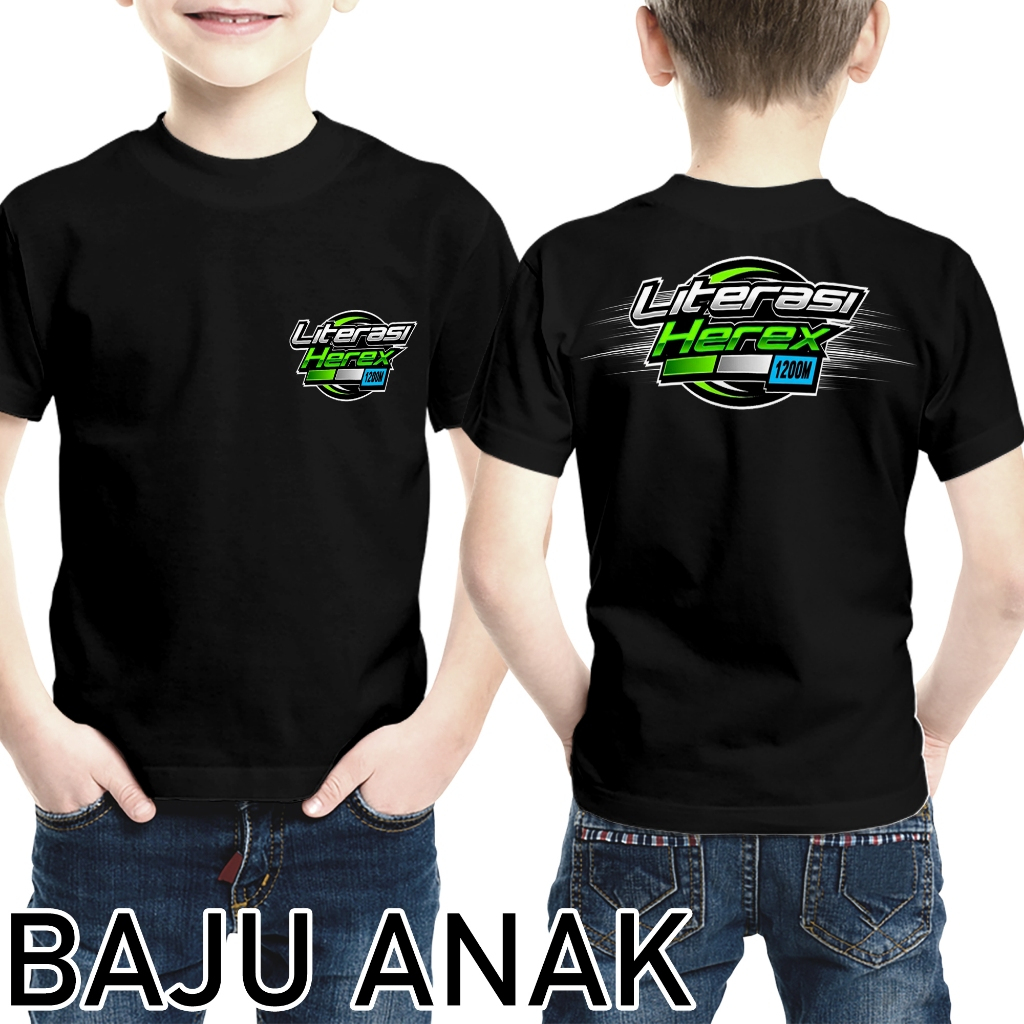KAOS ANAK RACING LITERASI HEREX USIA 1-12 TAHUN BAJU ANAK LITERASI HEREX - KAOS HEREX KAOS ANAK PRIA