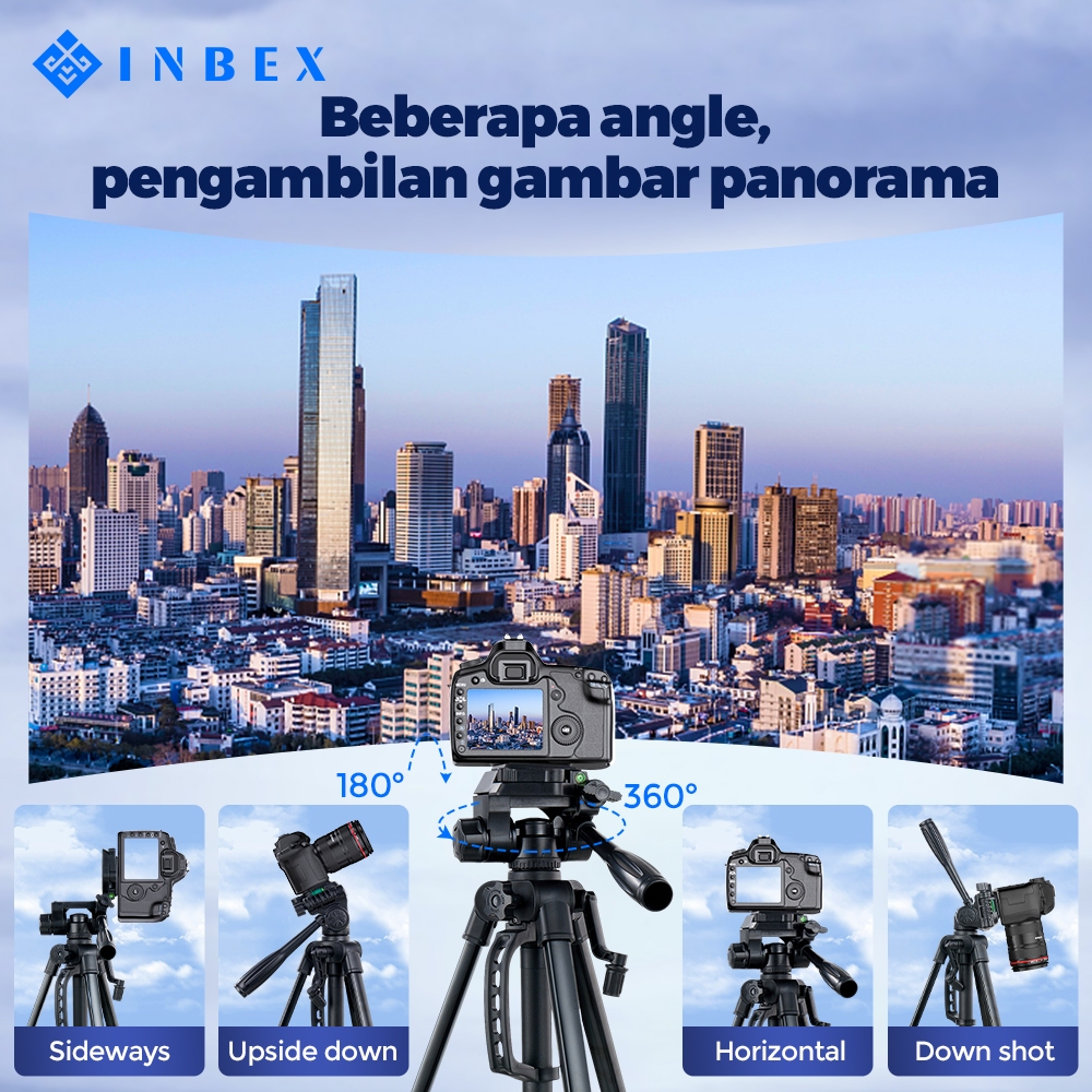 INBEX TF-3520 PLUS Tripod Kamera dengan Tas / Dudukan 140cm untuk Hadycam Mirrorless Plus Holder HP Image 5
