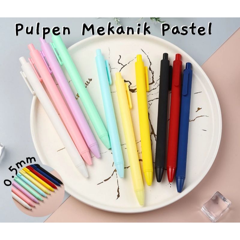 

Pulpen Mekanik Polos Warna Macaroon
