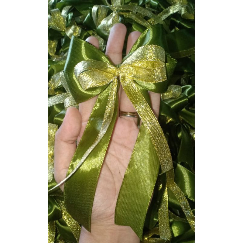 

Pita jadi pita hampers 10*15 cm / souvenir / pita Kain satin / pita glitter