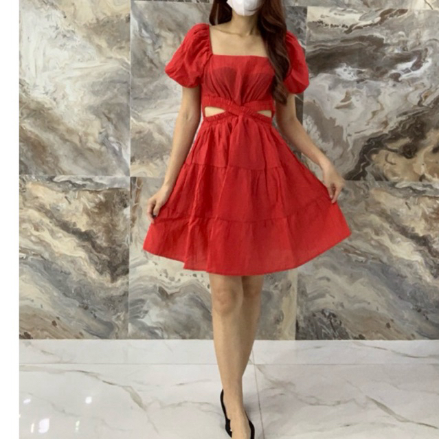 dress korean wanita dress import bkk dres babydoll dress sabrina