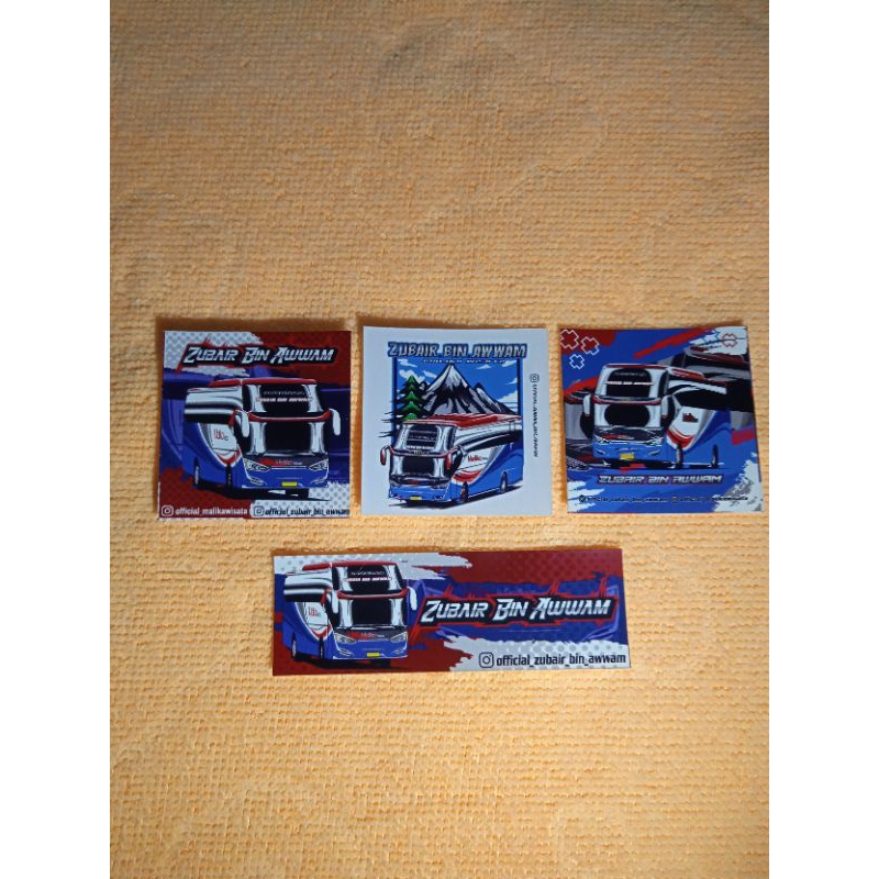 

stiker bus Malika wisata "Zubair bin awwam