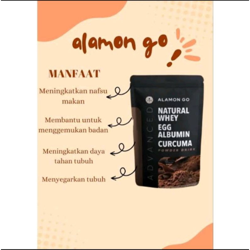 

Alamon Go Natural Weight Gain Susu Bernutrisi Rasa Coklat Membantu Menambah Berat Badan dan Penggemuk Original Alami BPOM