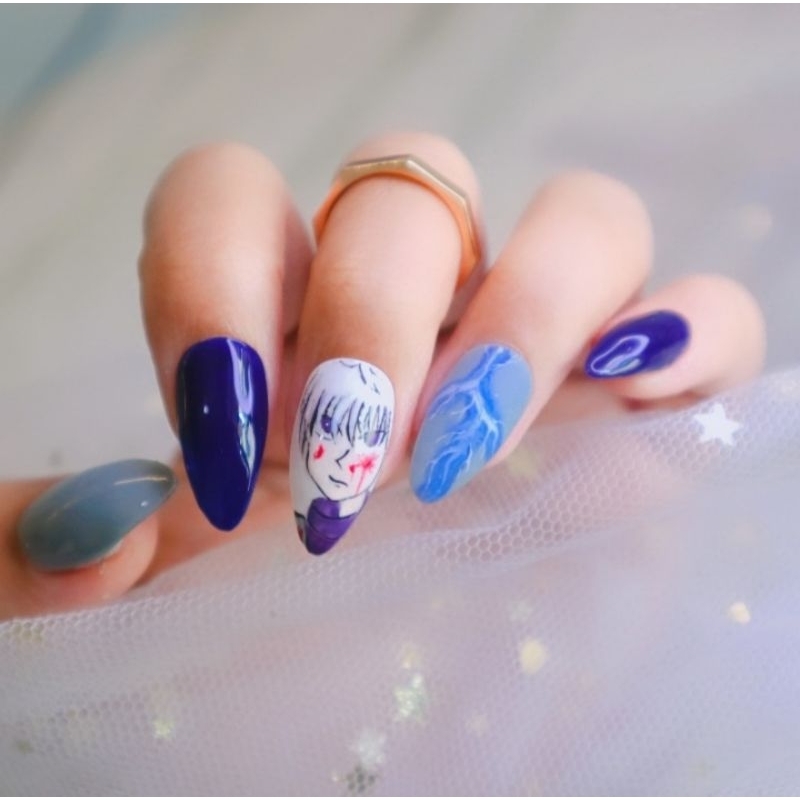 press on nails kuku palsu japanese nailart wedding nails kupal fake nails anime