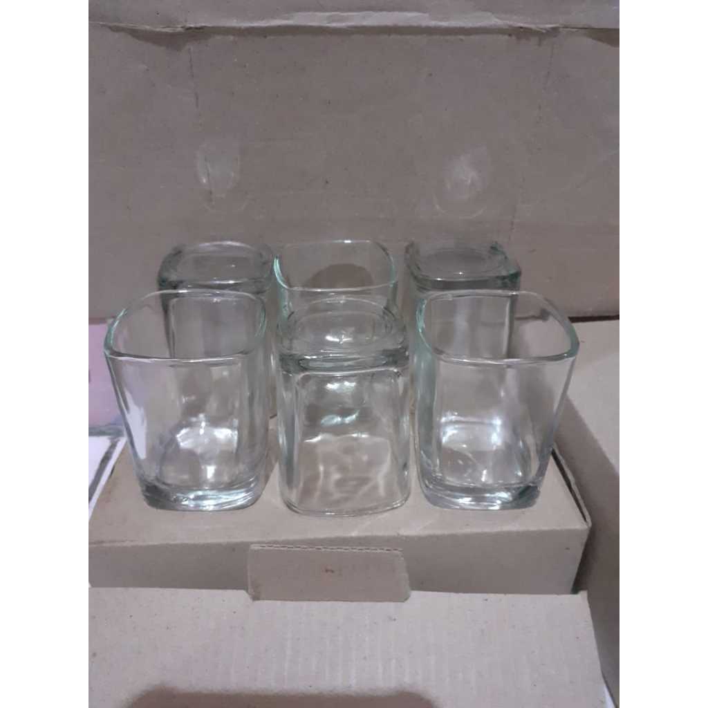 1PCS 75 ml Gelas Kaca HSB03 Gelas Sloki Gelas Shooter Gelas Kecil Souvenir