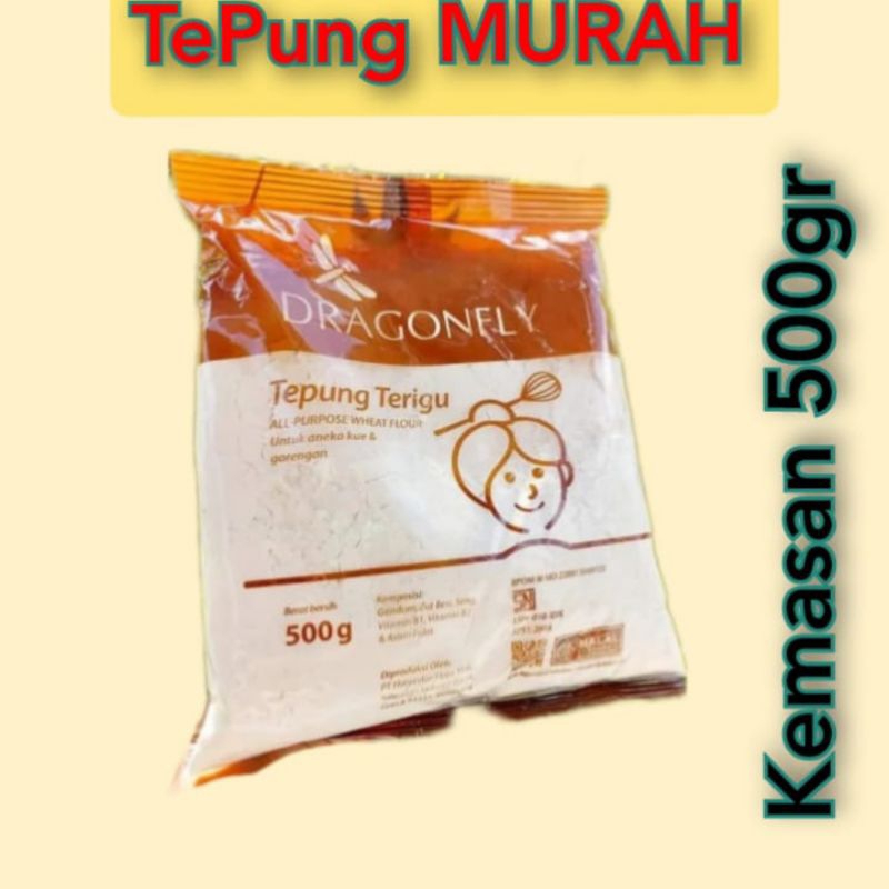 

Tepung / Terigu Murah DRAGONFLY Kemasan 500gr