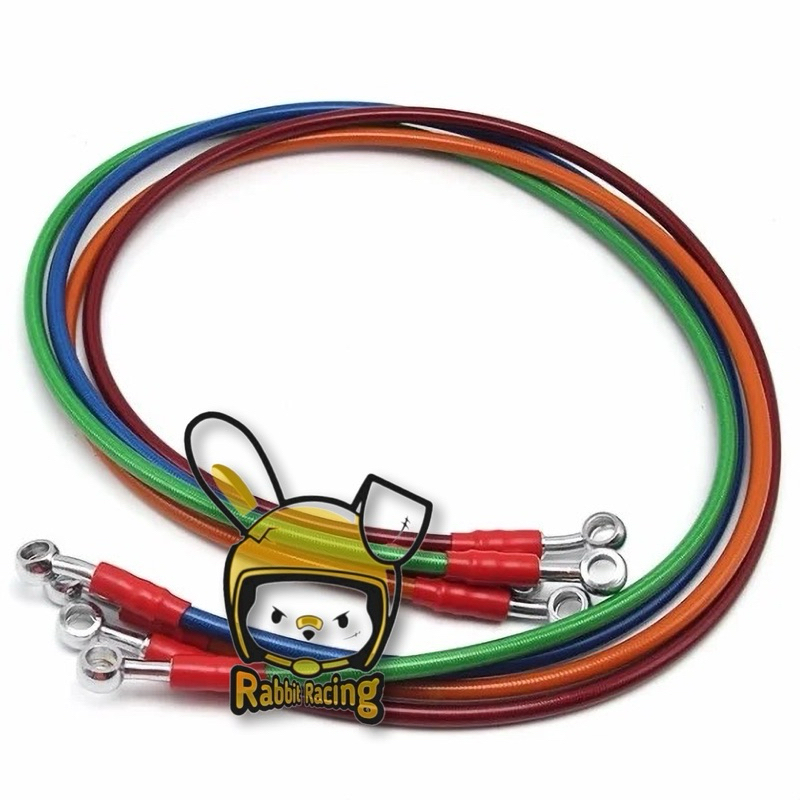Selang Rem Depan & Belakang variasi Carbon Warna Model TDR 60cm 100cm 130cm Universal Motor Beat mio