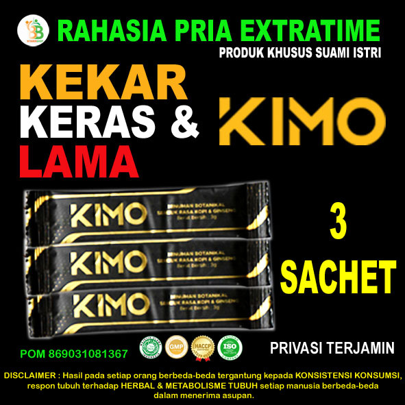 Obat Kuat KIMO Herbal Original BPOM - 3 Saschet